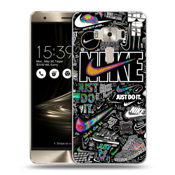 Силиконовый чехол на Asus ZenFone 3 Deluxe с принтом Найк Силиконовый чехол на Asus ZenFone 3 Deluxe с принтом Найк