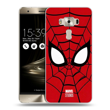 Силиконовый чехол на Asus ZenFone 3 Deluxe с принтом человек паук spiderman Силиконовый чехол на Asus ZenFone 3 Deluxe с принтом человек паук spiderman