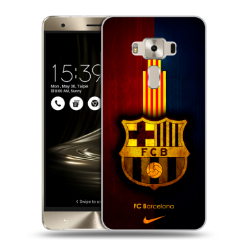 Силиконовый чехол на Asus ZenFone 3 Deluxe с принтом Барселона Barcelona