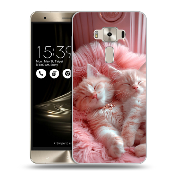 Силиконовый чехол на Asus ZenFone 3 Deluxe с принтом котята котики Силиконовый чехол на Asus ZenFone 3 Deluxe с принтом котята котики