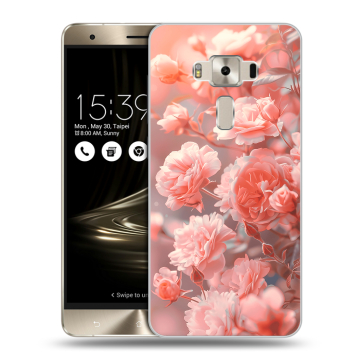 Силиконовый чехол на Asus ZenFone 3 Deluxe с принтом Розы цветы