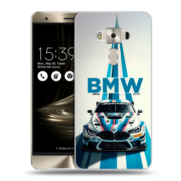 Силиконовый чехол на Asus ZenFone 3 Deluxe с принтом БМВ BMW