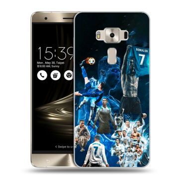 Силиконовый чехол на Asus ZenFone 3 Deluxe с принтом Реал Роналдо Силиконовый чехол на Asus ZenFone 3 Deluxe с принтом Реал Роналдо