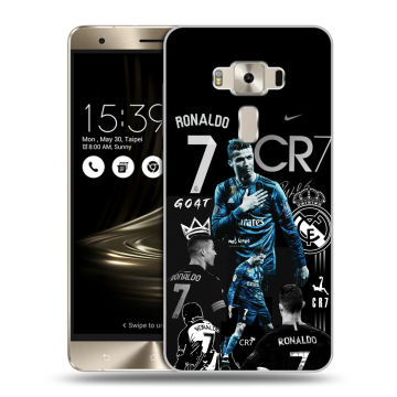 Силиконовый чехол на Asus ZenFone 3 Deluxe с принтом Реал Роналдо