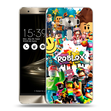 Силиконовый чехол на Asus ZenFone 3 Deluxe с принтом Roblox Роблокс Силиконовый чехол на Asus ZenFone 3 Deluxe с принтом Roblox Роблокс