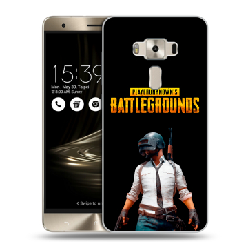 Силиконовый чехол на Asus ZenFone 3 Deluxe с принтом PUGB ПАГБ