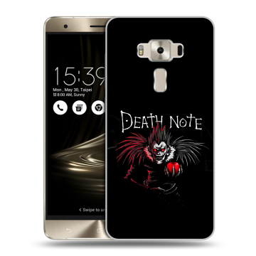 Силиконовый чехол на Asus ZenFone 3 Deluxe с принтом Death note Тетрадь смерти
