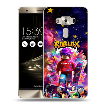 Силиконовый чехол на Asus ZenFone 3 Deluxe с принтом Roblox Роблокс Силиконовый чехол на Asus ZenFone 3 Deluxe с принтом Roblox Роблокс