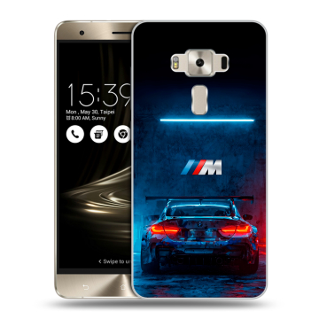 Силиконовый чехол на Asus ZenFone 3 Deluxe с принтом BMW БМВ
