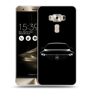 Силиконовый чехол на Asus ZenFone 3 Deluxe с принтом Mercedes Мерседес