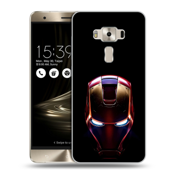 Силиконовый чехол на Asus ZenFone 3 Deluxe с принтом IronMan Железный человек