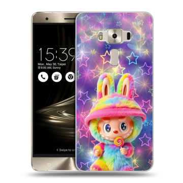 Силиконовый чехол на Asus ZenFone 3 Deluxe с принтом Labubu Лабубу
