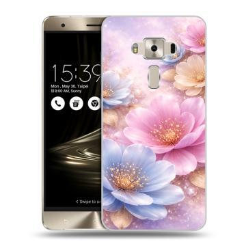 Силиконовый чехол на Asus ZenFone 3 Deluxe с принтом женский