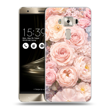Силиконовый чехол на Asus ZenFone 3 Deluxe с принтом женский