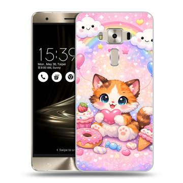 Силиконовый чехол на Asus ZenFone 3 Deluxe с принтом для девочек