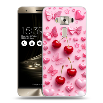 Силиконовый чехол на Asus ZenFone 3 Deluxe с принтом для девочек