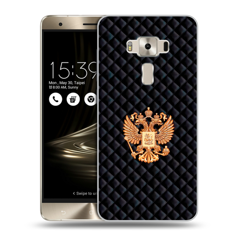 Пластиковый чехол на Asus ZenFone 3 Deluxe с принтом Герб России принт Пластиковый чехол на Asus ZenFone 3 Deluxe с принтом Герб России принт