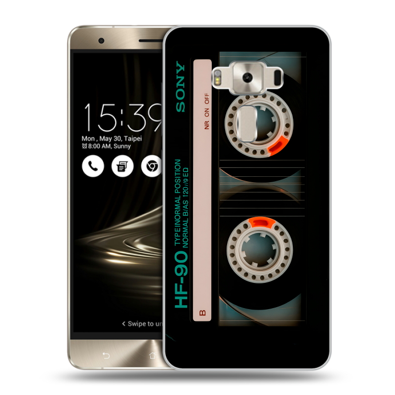 Пластиковый чехол на Asus ZenFone 3 Deluxe с принтом Кассета Пластиковый чехол на Asus ZenFone 3 Deluxe с принтом Кассета