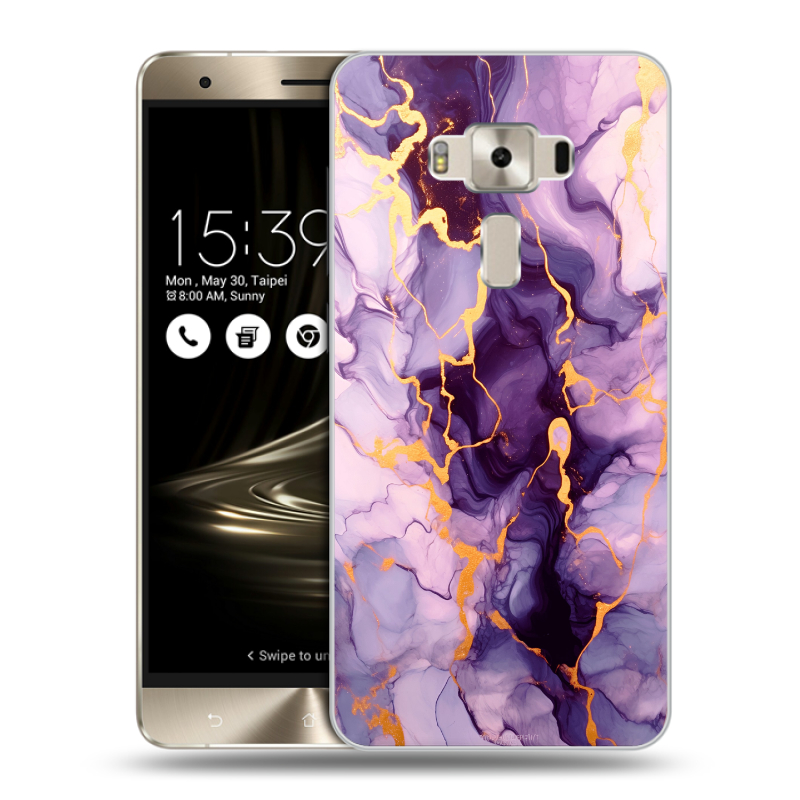 Силиконовый чехол на Asus ZenFone 3 Deluxe с принтом Мрамор Силиконовый чехол на Asus ZenFone 3 Deluxe с принтом Мрамор