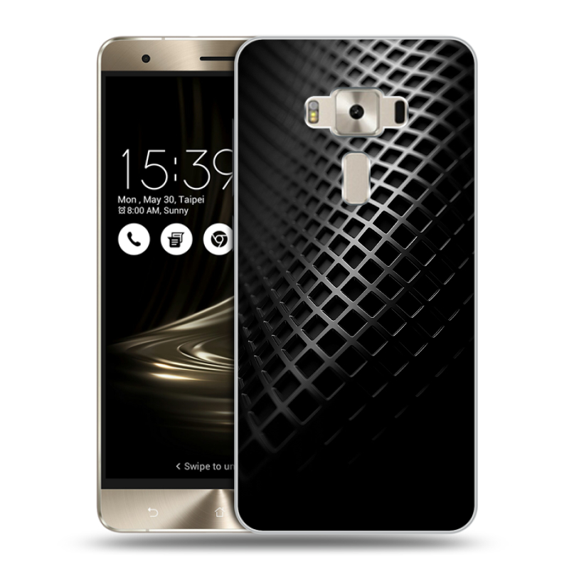 Пластиковый чехол на Asus ZenFone 3 Deluxe с принтом Текстура металла Пластиковый чехол на Asus ZenFone 3 Deluxe с принтом Текстура металла