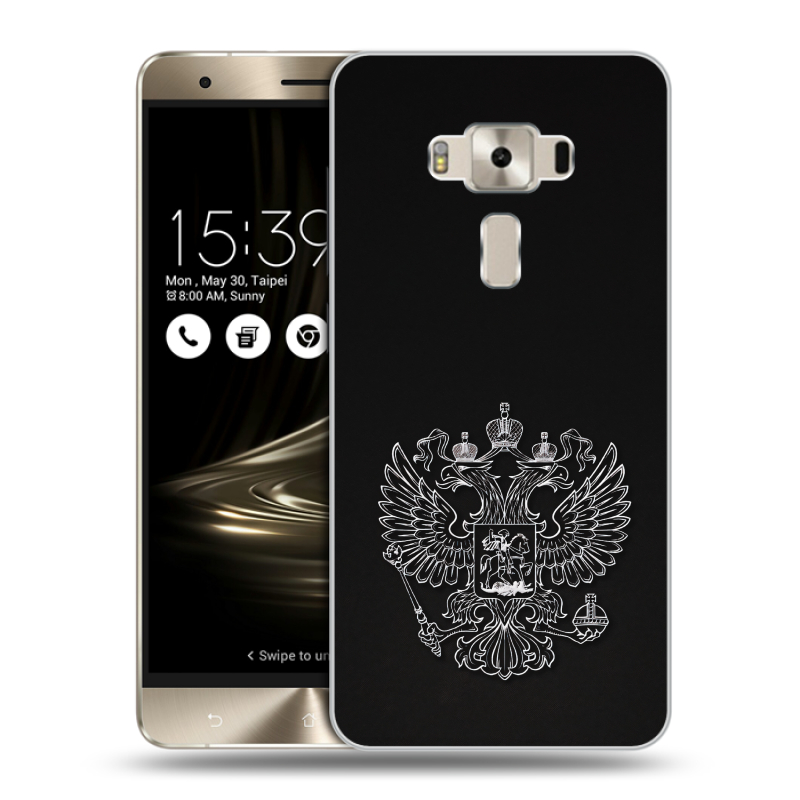 Пластиковый чехол на Asus ZenFone 3 Deluxe с принтом Герб России Пластиковый чехол на Asus ZenFone 3 Deluxe с принтом Герб России