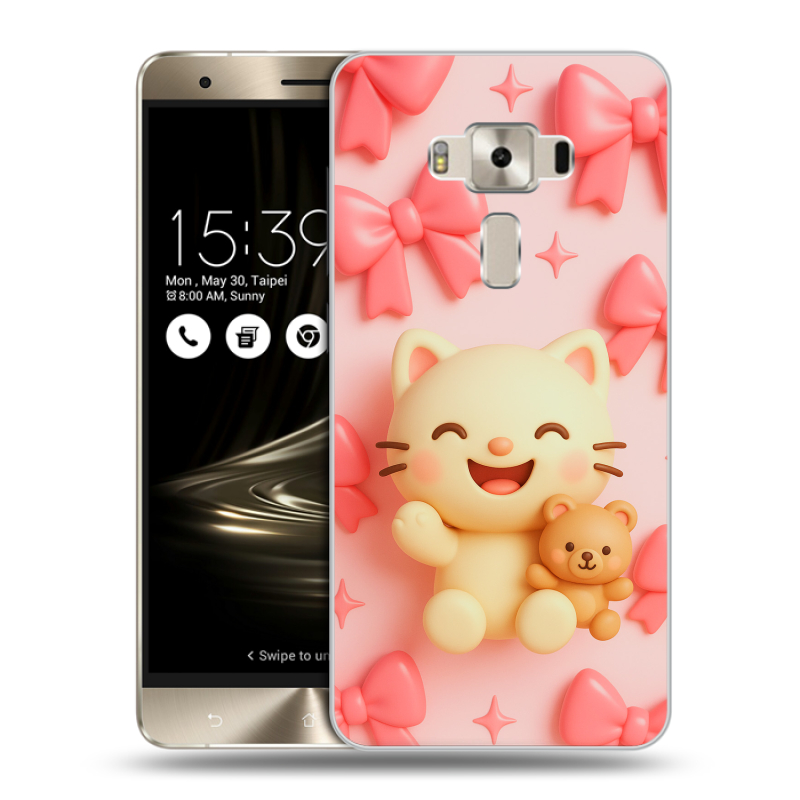 Пластиковый чехол на Asus ZenFone 3 Deluxe с принтом для девочек Пластиковый чехол на Asus ZenFone 3 Deluxe с принтом для девочек