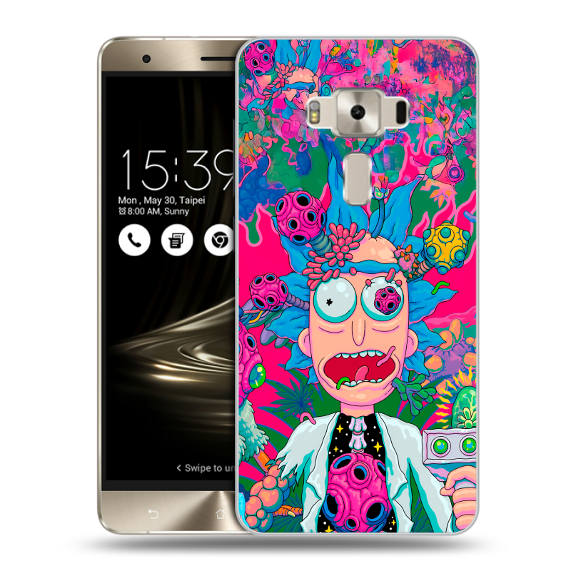 Силиконовый чехол на Asus ZenFone 3 Deluxe с принтом Рик и Морти Rick Morty Силиконовый чехол на Asus ZenFone 3 Deluxe с принтом Рик и Морти Rick Morty