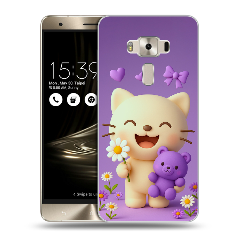 Силиконовый чехол на Asus ZenFone 3 Deluxe с принтом для девочек Силиконовый чехол на Asus ZenFone 3 Deluxe с принтом для девочек