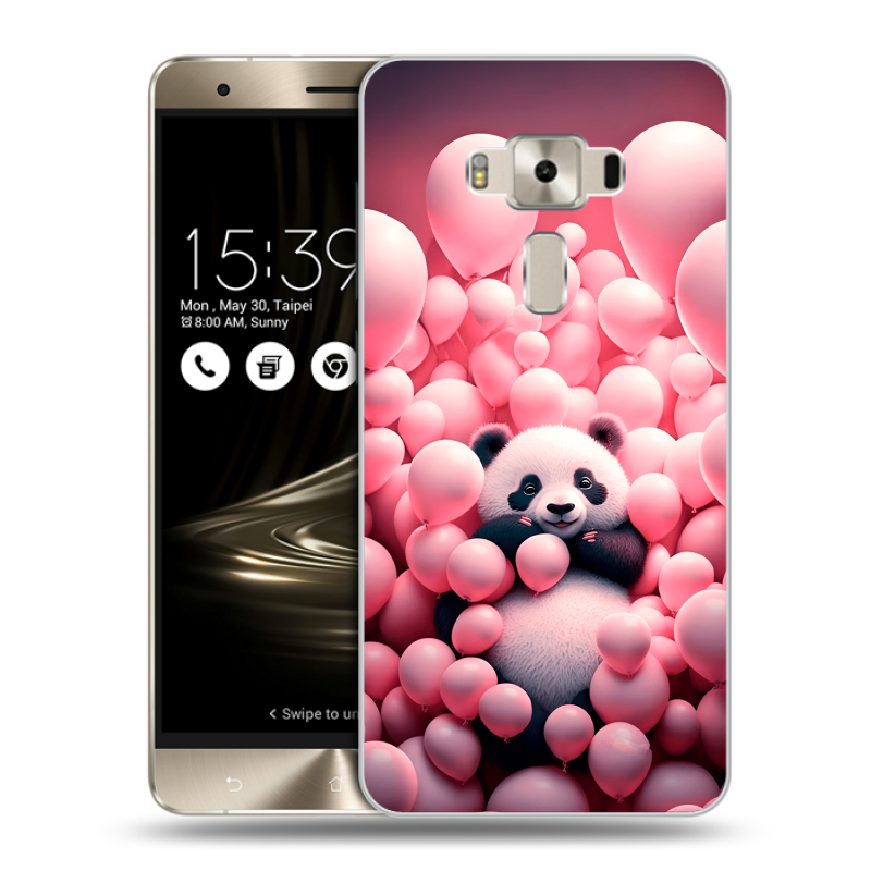 Пластиковый чехол на Asus ZenFone 3 Deluxe с принтом Панда Пластиковый чехол на Asus ZenFone 3 Deluxe с принтом Панда