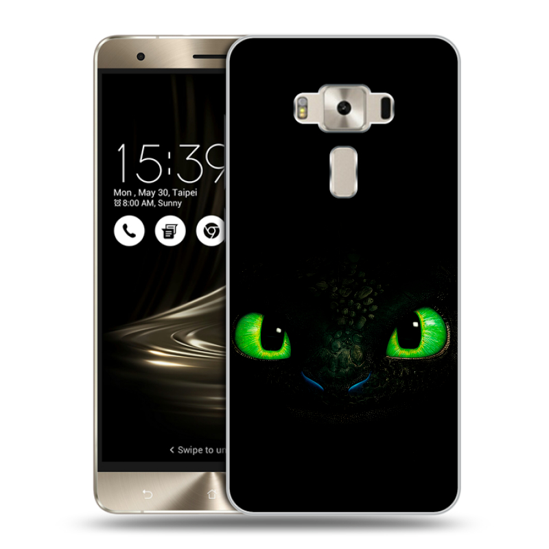 Силиконовый чехол на Asus ZenFone 3 Deluxe с принтом Как приручить дракона Силиконовый чехол на Asus ZenFone 3 Deluxe с принтом Как приручить дракона