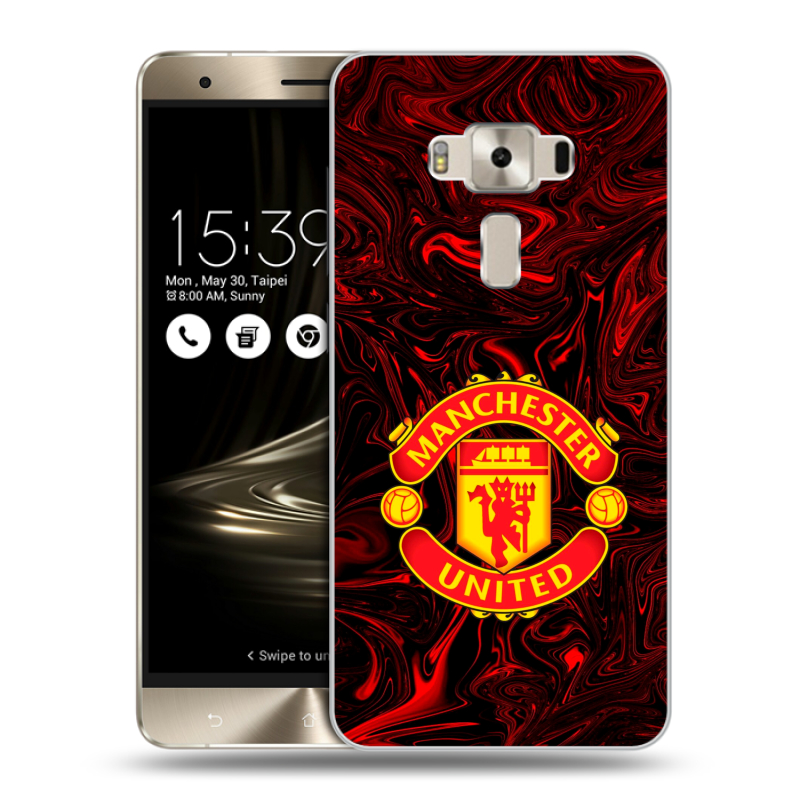 Пластиковый чехол на Asus ZenFone 3 Deluxe с принтом Manchester United Пластиковый чехол на Asus ZenFone 3 Deluxe с принтом Manchester United