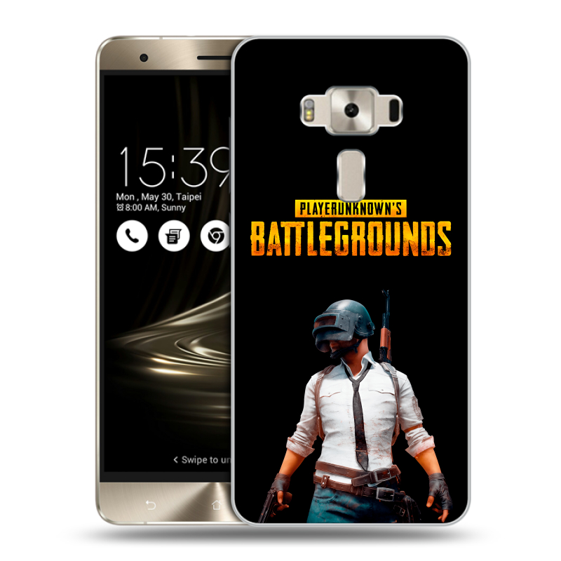 Силиконовый чехол на Asus ZenFone 3 Deluxe с принтом PUGB ПАГБ Силиконовый чехол на Asus ZenFone 3 Deluxe с принтом PUGB ПАГБ