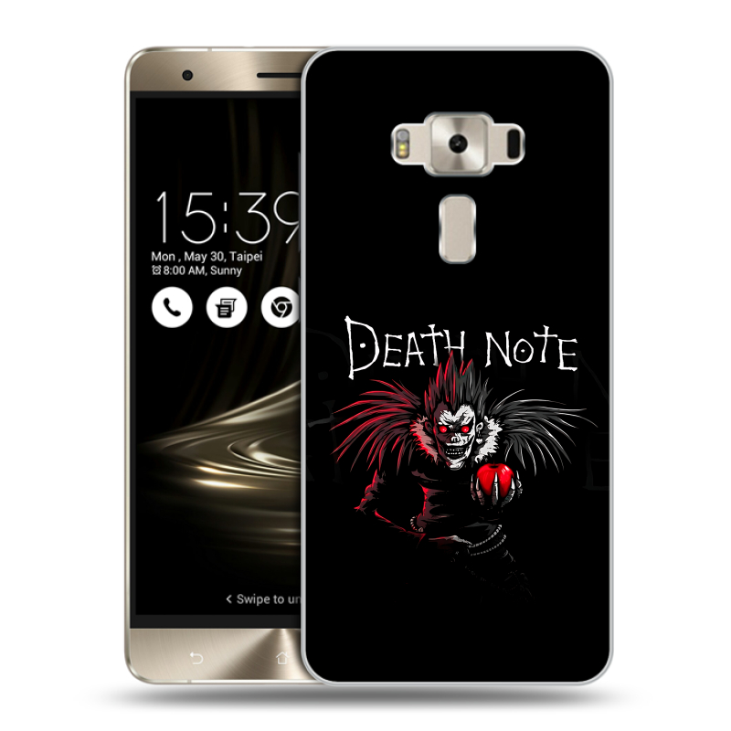 Силиконовый чехол на Asus ZenFone 3 Deluxe с принтом Death note Тетрадь смерти Силиконовый чехол на Asus ZenFone 3 Deluxe с принтом Death note Тетрадь смерти