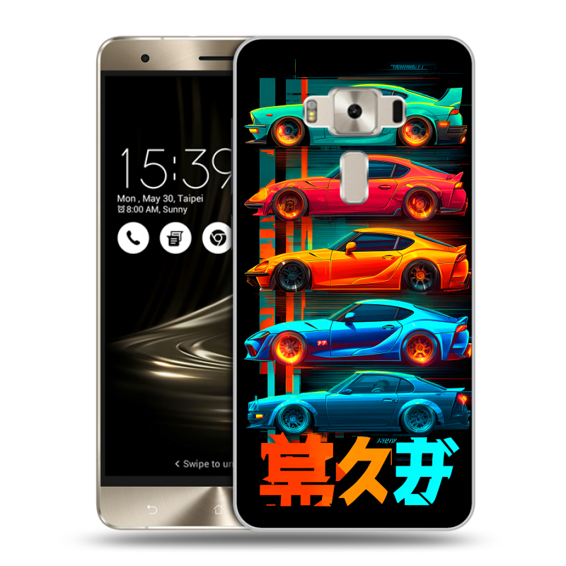 Силиконовый чехол на Asus ZenFone 3 Deluxe с принтом машины тачки Силиконовый чехол на Asus ZenFone 3 Deluxe с принтом машины тачки