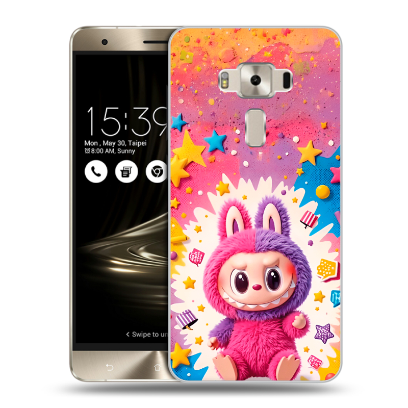 Силиконовый чехол на Asus ZenFone 3 Deluxe с принтом Labubu Лабубу Силиконовый чехол на Asus ZenFone 3 Deluxe с принтом Labubu Лабубу