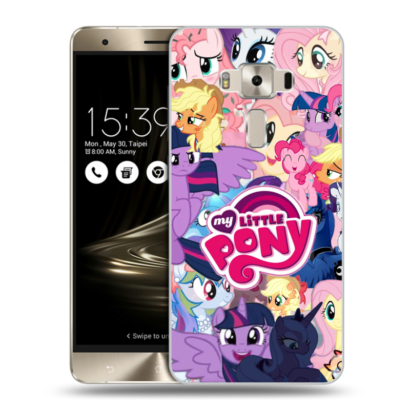 Силиконовый чехол на Asus ZenFone 3 Deluxe с принтом My little pony Дружба чудо Силиконовый чехол на Asus ZenFone 3 Deluxe с принтом My little pony Дружба чудо