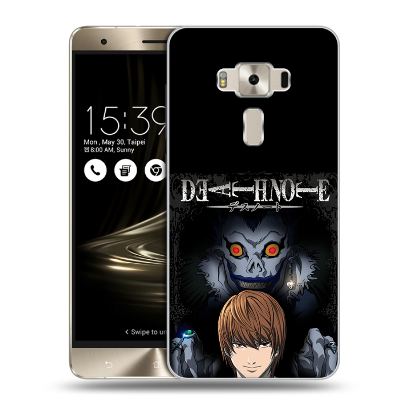 Силиконовый чехол на Asus ZenFone 3 Deluxe с принтом Death note Тетрадь смерти Силиконовый чехол на Asus ZenFone 3 Deluxe с принтом Death note Тетрадь смерти
