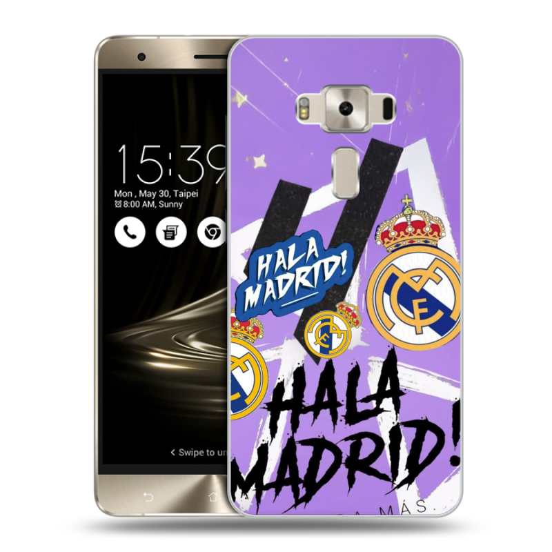 Силиконовый чехол на Asus ZenFone 3 Deluxe с принтом Real Madrid Реал Мадрид Силиконовый чехол на Asus ZenFone 3 Deluxe с принтом Real Madrid Реал Мадрид