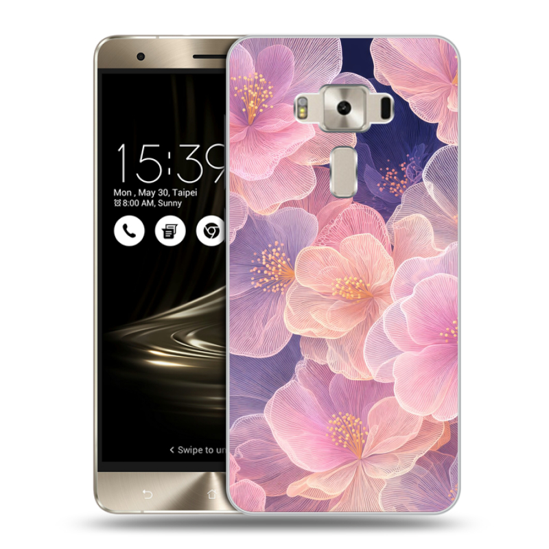 Силиконовый чехол на Asus ZenFone 3 Deluxe с принтом женский Силиконовый чехол на Asus ZenFone 3 Deluxe с принтом женский