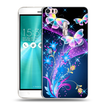 Силиконовый чехол на Asus ZenFone 3 Ultra с принтом Бабочки Силиконовый чехол на Asus ZenFone 3 Ultra с принтом Бабочки