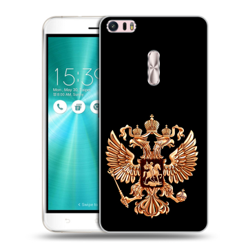 Силиконовый чехол на Asus ZenFone 3 Ultra с принтом Герб России золотой Силиконовый чехол на Asus ZenFone 3 Ultra с принтом Герб России золотой