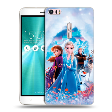 Силиконовый чехол на Asus ZenFone 3 Ultra с принтом Холодное сердце Frozen