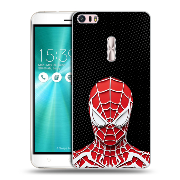 Силиконовый чехол на Asus ZenFone 3 Ultra с принтом человек паук spiderman