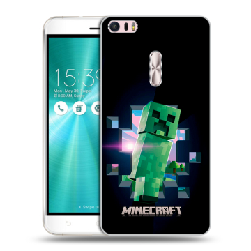 Силиконовый чехол на Asus ZenFone 3 Ultra с принтом Майнкрафт Minecraft
