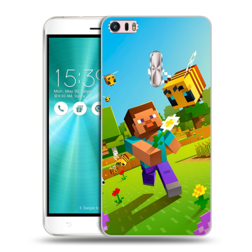 Силиконовый чехол на Asus ZenFone 3 Ultra с принтом Майнкрафт Minecraft Силиконовый чехол на Asus ZenFone 3 Ultra с принтом Майнкрафт Minecraft