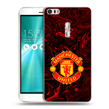 Силиконовый чехол на Asus ZenFone 3 Ultra с принтом Manchester United