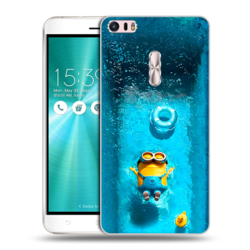 Силиконовый чехол на Asus ZenFone 3 Ultra с принтом Миньоны Силиконовый чехол на Asus ZenFone 3 Ultra с принтом Миньоны