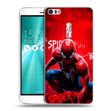 Силиконовый чехол на Asus ZenFone 3 Ultra с принтом Spiderman Человек паук Силиконовый чехол на Asus ZenFone 3 Ultra с принтом Spiderman Человек паук
