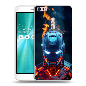 Силиконовый чехол на Asus ZenFone 3 Ultra с принтом IronMan Железный человек Силиконовый чехол на Asus ZenFone 3 Ultra с принтом IronMan Железный человек