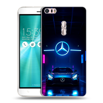Силиконовый чехол на Asus ZenFone 3 Ultra с принтом Mercedes Мерседес